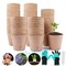 50x Eco Friendly Plant Nursery Seed Flower Pots for Seedling with Glove & Labels